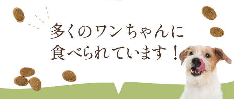 多くのわんちゃんに食べられています！