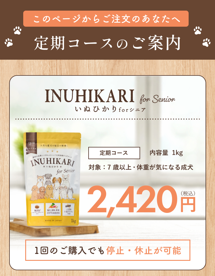 定期コース特別なご案内