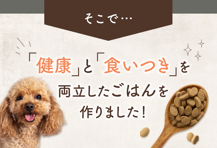 健康と食いつきを両立したごはんを作りました！