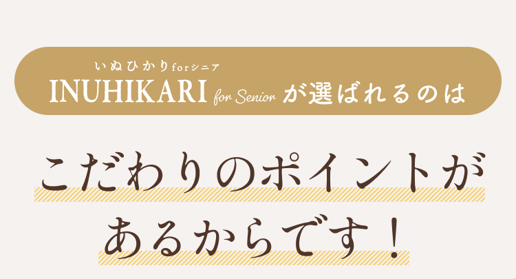 INUHIKARI(いぬひかり)が選ばれるのはこだわりのポイントがあるからです